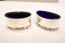 Antique silver salts - Pair -