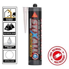 Sika Stixall Extreme Power Sealant & Adhesive, Crystal Clear, 290ml
