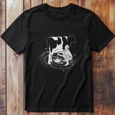 Milkyway Cow T-Shirt – Cosmic Moos & Space Premium Midweight Tee