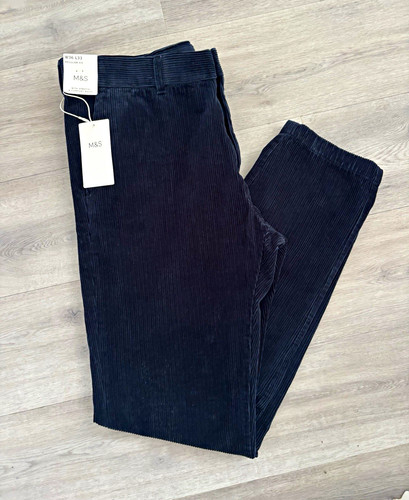 Mens navy comfort waist - m&s,