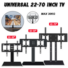 Universal Desk Table Top TV Stand Bracket for 22-70" LCD Plasma VESA Mount UK