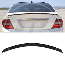 REAR AMG STYLE SPOILER LIP GLOSS BLACK BOOT WING FOR MERCEDES C CLASS W204 07-14