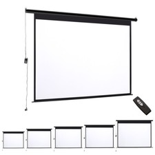 72/84/92/120'' Electric Projection Screen Motorized Projector Screen with Remote
