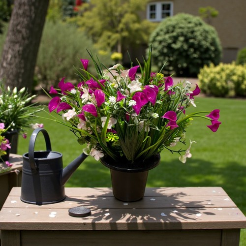 Dark pink cana lilies - pink,