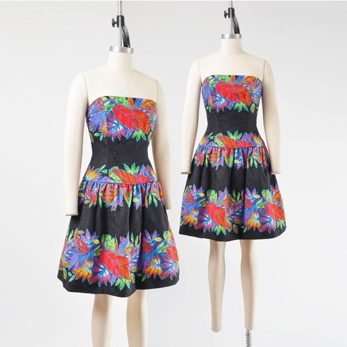 Vintage 80s tropical leaf - tropical,
