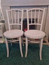 2 x Painted Thonet Style