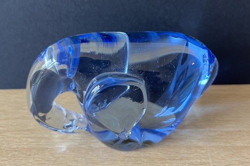 Cute blue glass elephant 2 - cute,,