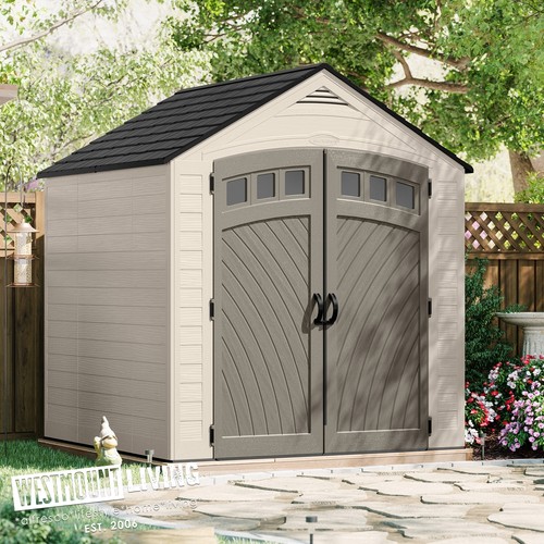 Resin storage shed 7x7ft - shed, apex