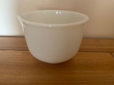 Sunbeam Mixmaster 10-1183 White Milk Glass Mixing Bowl Vintage Spouted 17x12cm