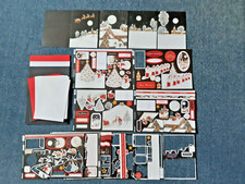 Christmas Kanban Die Cut A4 Decoupage Kit, Set of 4 with Cards and Envelopes