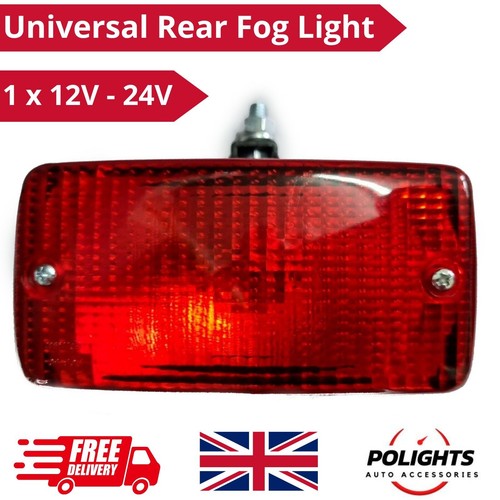 Universal rear fog red - rear, lamp