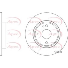2x Brake Discs Solid For Mazda
