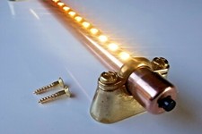 12-120cm 12V Custom Length Copper Light Fixture. Builtin Switch. Campervan, Boat