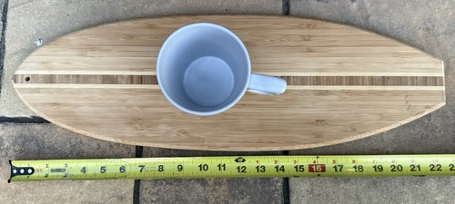 Bamboo surfboard cutting - bamboo, board