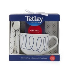 Tetley Ceramic Mug & Spoon