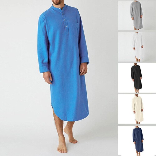 Men nightshirt cotton pajamas - men,