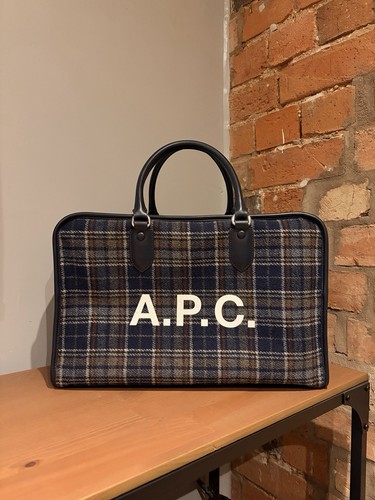 Apc logo wool leather - wool, &