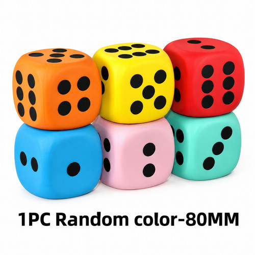 Large foam dice - foam,