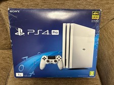 Sony PlayStation PS4 Pro 1TB Glacier White with Controller VGC Boxed