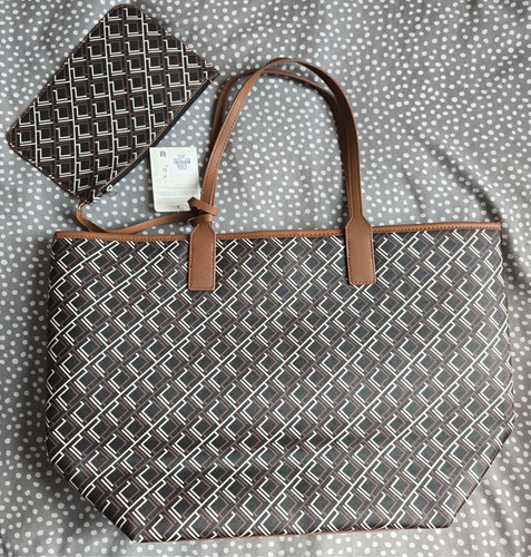 Primark dark brown monogram - dark,