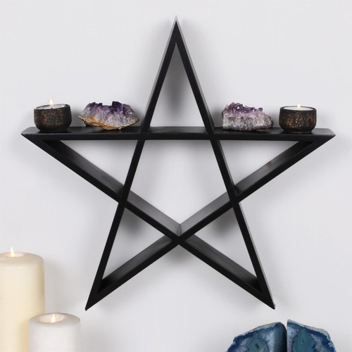 Pentagram star wall shelf - pentagram,