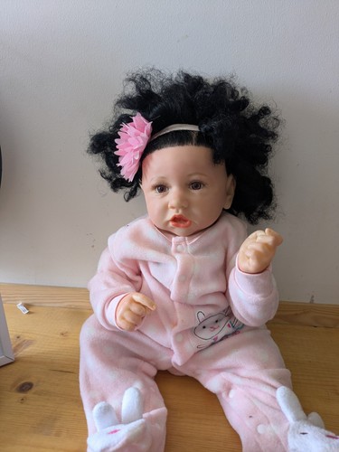 Reborn baby doll 46cm curly - reborn,