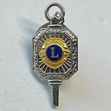 Lions Club International Key Member Pin Badge Charm Collectable Souvenir Gift