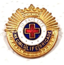 The Girls Life  Brigade - The Girls Life Brigade  vintage enamel badge