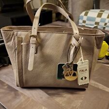 Valentina genuine leather handbag tote bag made in Italy brand new 