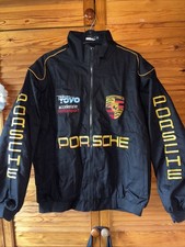 NASCAR Style Porsche Canvas Jacket Large