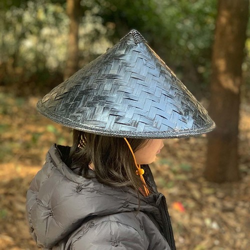 Bamboo coolie hat - bamboo, children