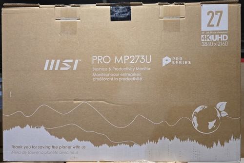 Msi pro mp273u - 4k, hd