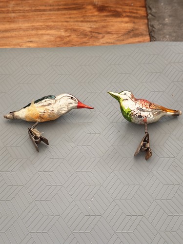 Vintage pair blown glass - vintage,