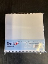25 x 7" x 7" WHITE SCALLOPED