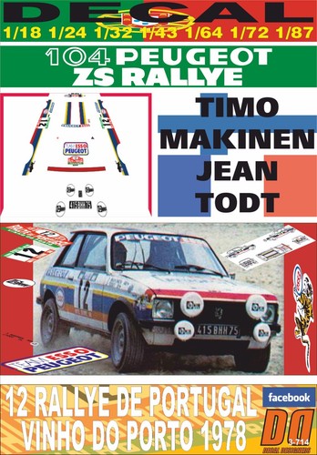 Decal peugeot 104 t - decal,