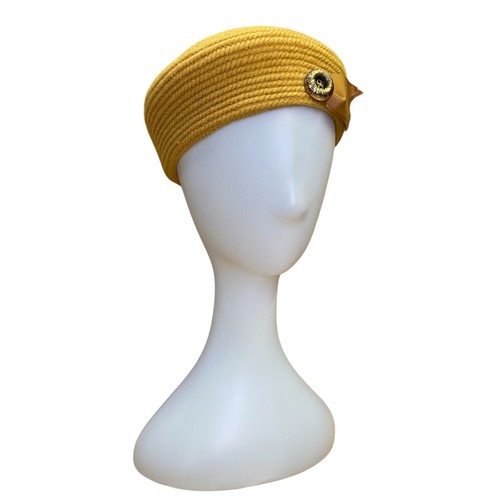 1960s golden yellow pillbox - 1960s,