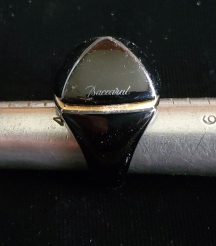Vintage baccarat signed - signed, black