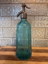 Antique French Blue Glass Soda