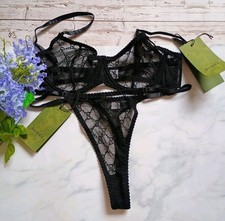 Gucci Tulle Bra And Thong Set
