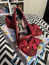 Irregular Choice Red Glitter