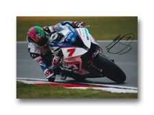 MICHAEL LAVERTY HAND SIGNED 12X8 PHOTO TYCO SUZUKI BSB.