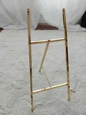 Gold brass display easel photo - brass,