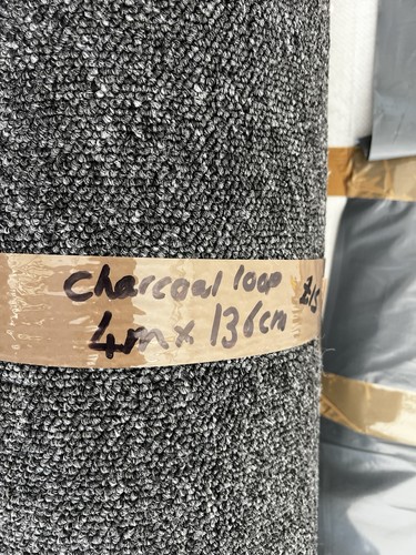 Carpet offcut charcoal - , loop