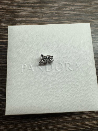 Pandora written love charm - love,