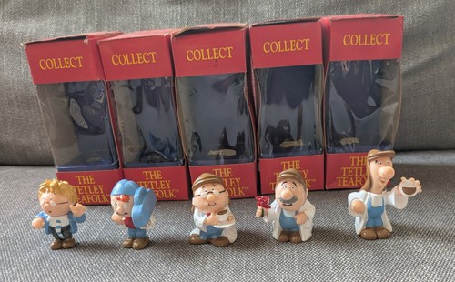 Five boxed tetley tea - five,