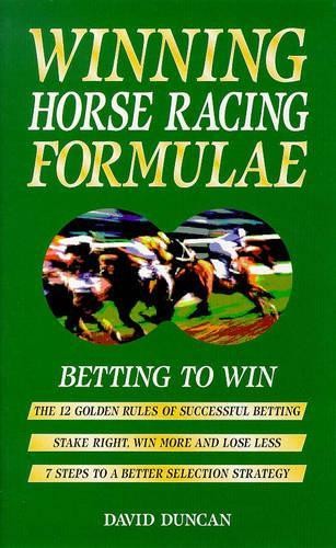 Winning horse racing formulae - racing,