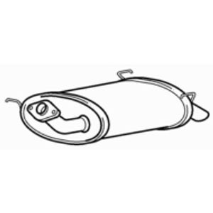 Rear exhaust silencer back - exhaust,