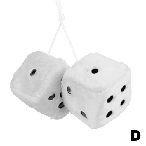Soft fluffy furry dice - fluffy,