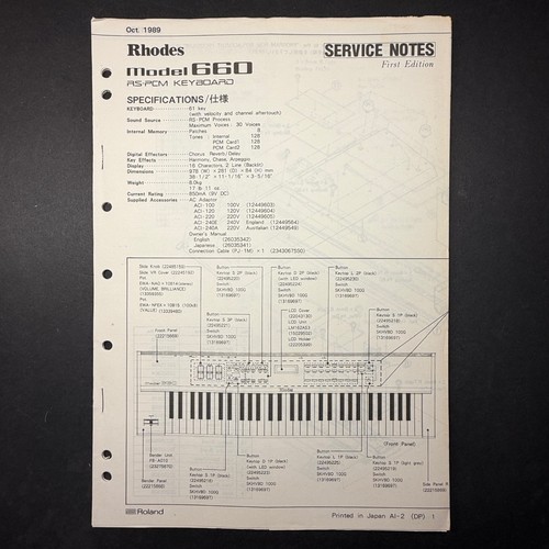 Vintage rhodes model 660 - model,