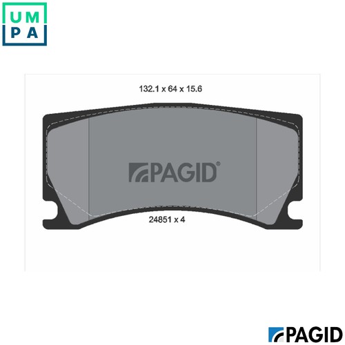 Brake pad set disc - set,